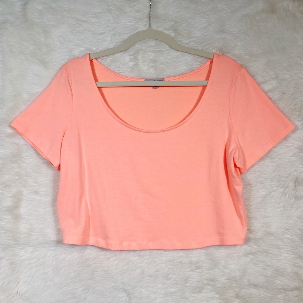 Charlotte Russe Neon Orange Crop Top size …